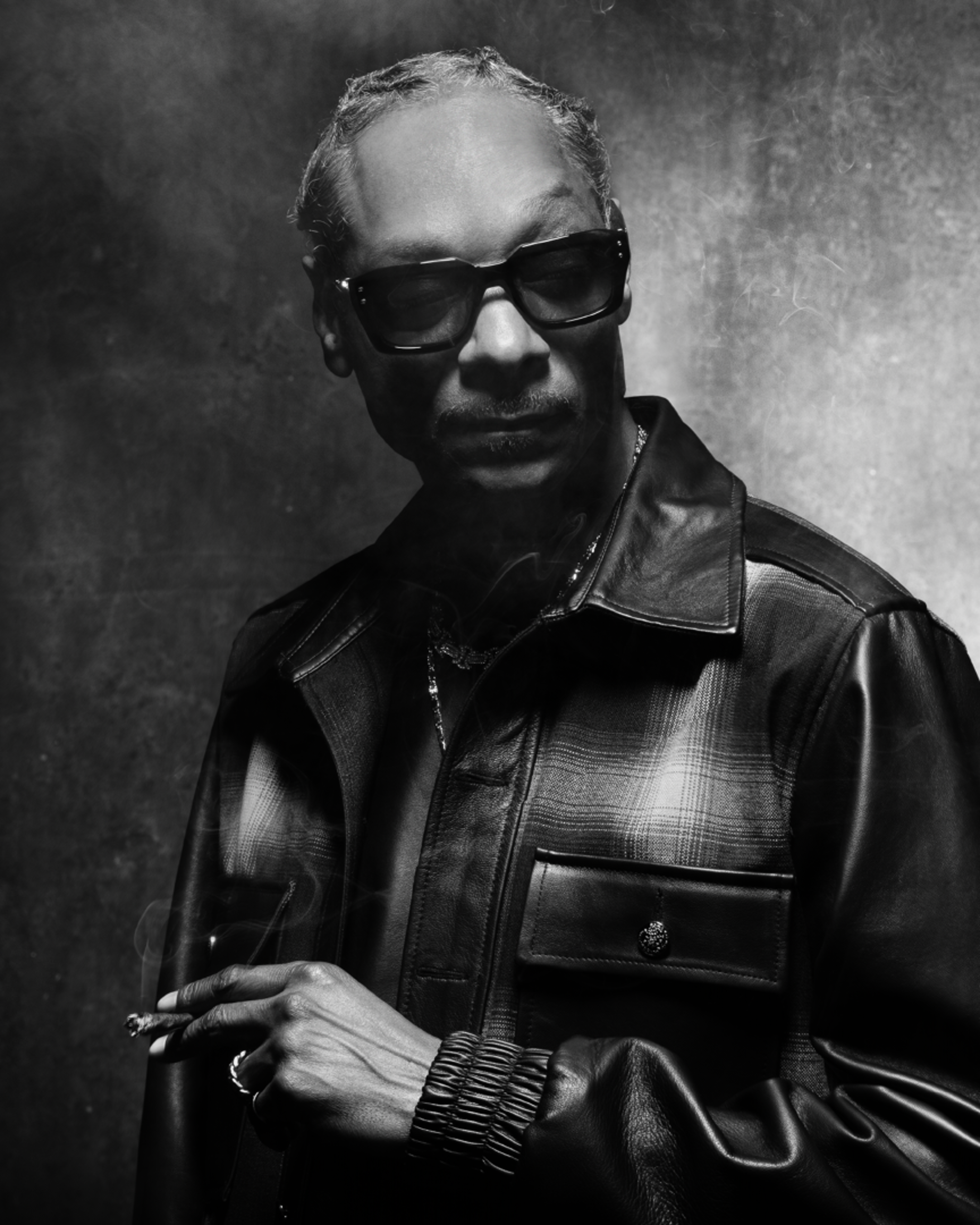 Snoop Dogg and Dr. Dre on the cover of Complex magazine, December 2024 issue, in black and white.